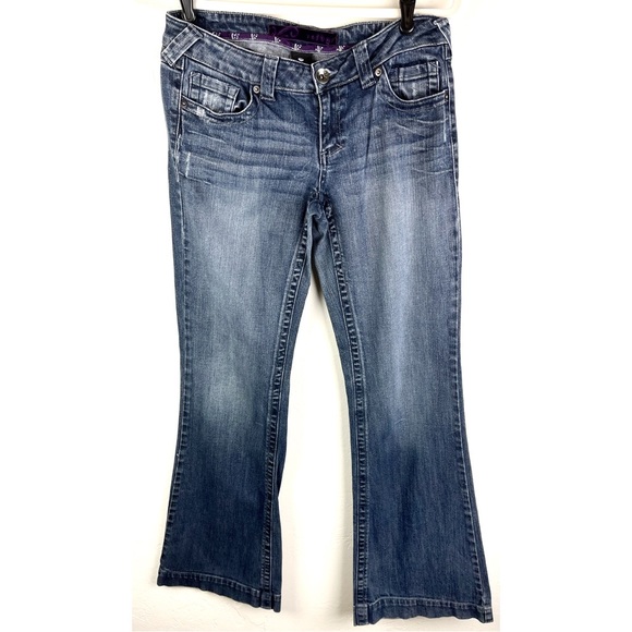 refuge Jeans Refuge Jeans Junior 7 R Low Rise Wide Leg 3 Inseam